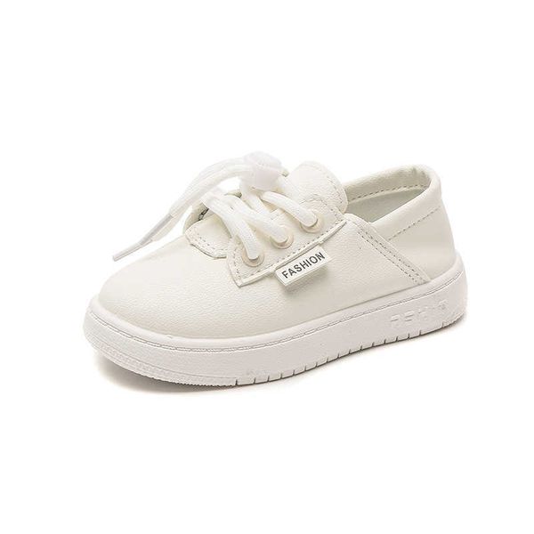 

flat shoes children white shoes 2022 autumn new leather low-lace-up boys and girls soft sole casual flats back to school shoes fashion l2210, Black;grey