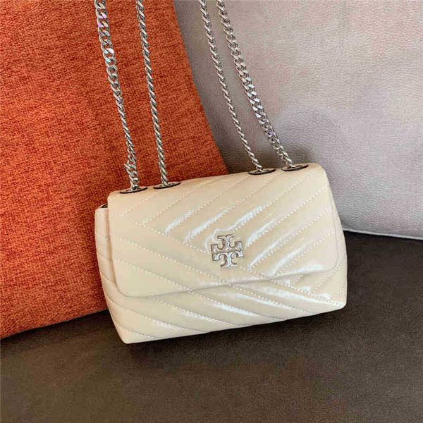 

designer crackle torysburchs handbags kira 2022 chain bag cowhide car line one fashion shoulder crossbody