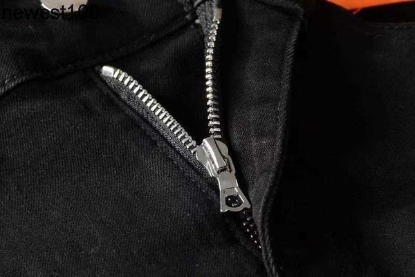 

men's jeans amirs designer jeans men's black hole beggar pants men's patch elastic slim fit pants, Blue