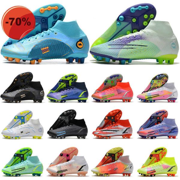 

soccer boots football shoes soccer cleats high ankle dream speed knit socks send with bag mercurial superfly 8 elite pro ag 5 ronaldo mbappe