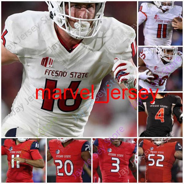 

2020 custom fresno state football jersey ncaa college kevin atkins ryan mathews keesean johnson trent dilfer ben wooldridge erik brooks, Black