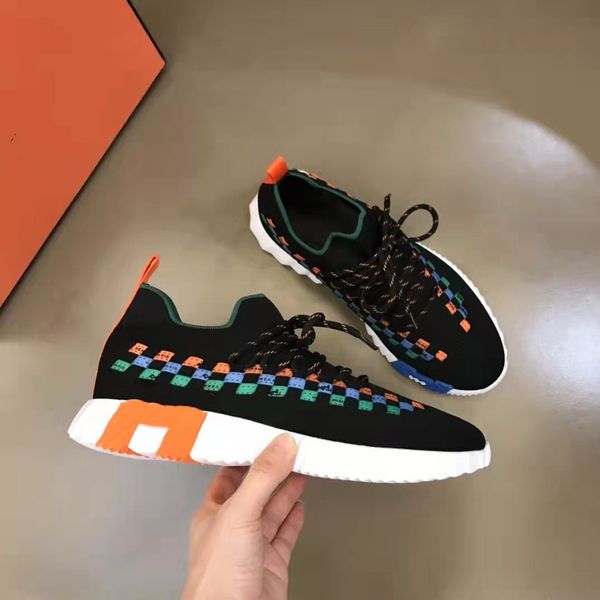 

low intrecciato weave sneakers shoes suede & leather lace up men casual skateboard walking comfort footwear eu38-45 with box, Black
