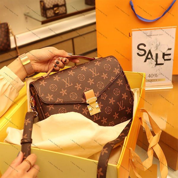 

2023 designers handbags women leather shoulder bags classic luxurys cross body bag messenger bag purse female handbag tote satchel m41465