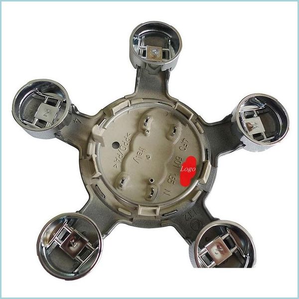 

wheel covers 4pcs car emblem wheel hub cap 5 foot er logo for four-round a4l/a5/a6l/a7/a8l/r8 drop delivery 2022 mobiles motorcycles dhakg