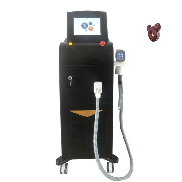 

high power 600w-1600w 808nm 755nm 1064nm diode laser hair removal machine, Black