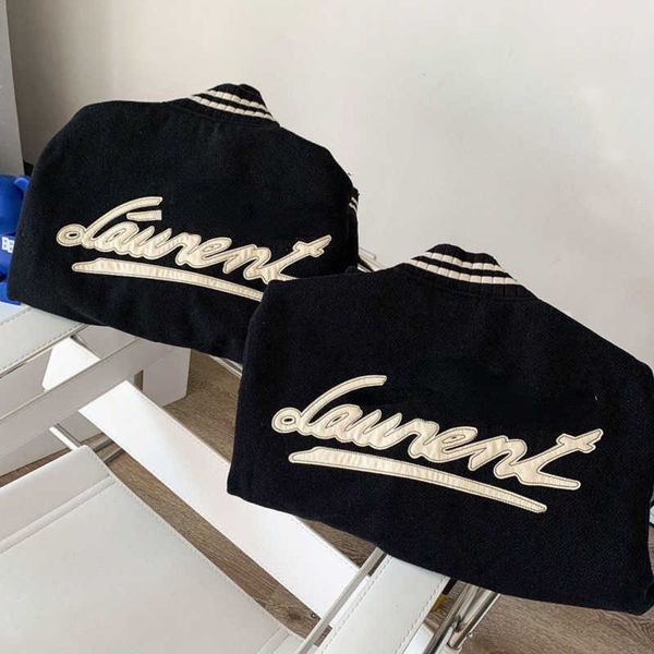 

american baseball jacket designer jackets men women outdoor sportswear loose hip-hop wool cardigan coat us size, Black;brown