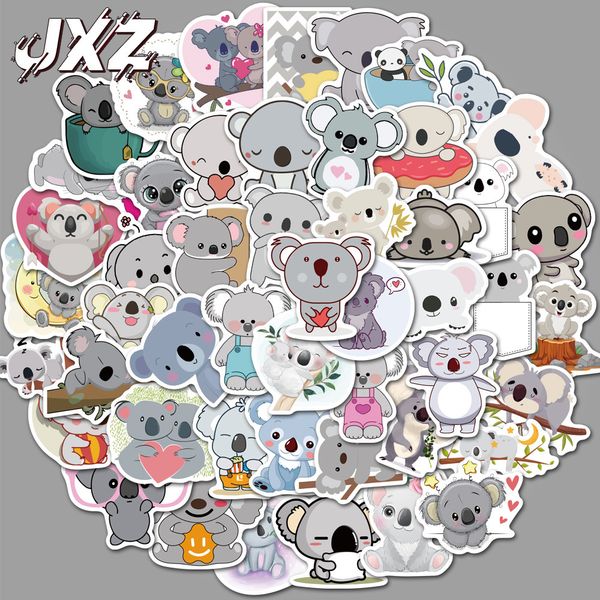 

50pcs kawaii koala bear pvc waterproof stickers scrapbooking diy luggage cup sticker