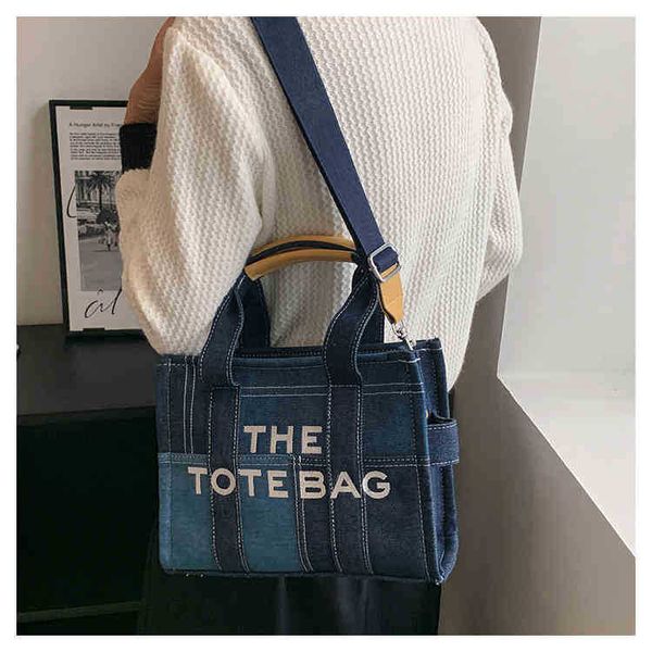 

totes shoulder bags handbags denim tote bag designer women handbags luxury shoulder crossbody bags casaul handbags inside and back with 1106