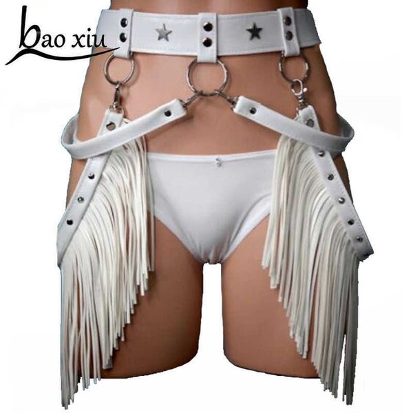 

bondage massager toys vintage tassel boho fringe wide belt for women personality leather bondage straps waist ladies garter accessories