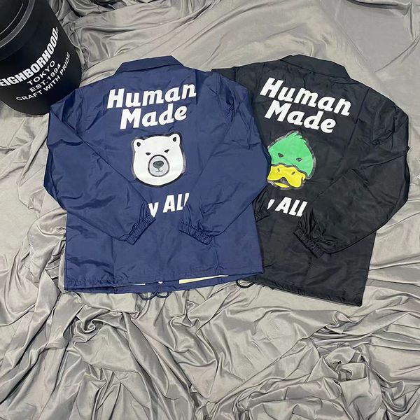 

23ss jackets for men women autumn winter back printed letter bear outwear oversize coat jackets, Black;brown
