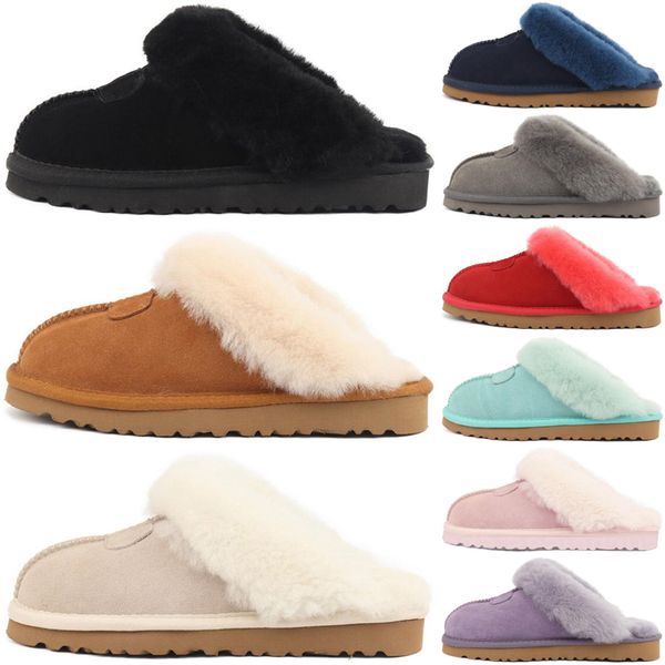 

designer women sandal slippers sliders sandals fluffy shoes fur fuzzy pantoufle womens soft slides slipper luxury trainers runners mules siz, Black