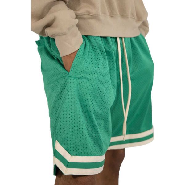 

men's shorts new muscle fitness brothers mesh sports shorts men's summer loose large size running equipment training quick-drying, White;black