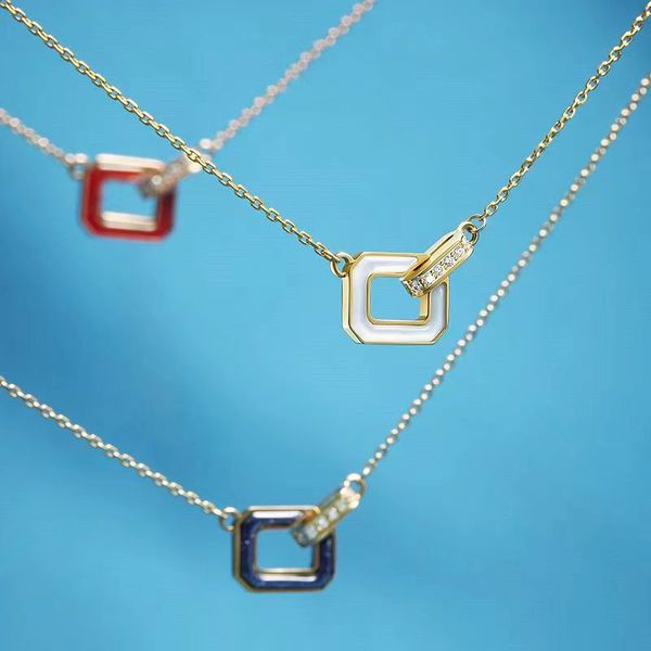 

bracelet necklaces designer jewelry individual character art design feeling letters q necklace female light luxury small chain of the clavic, Silver