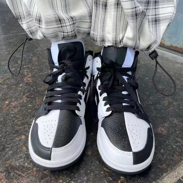 

shoes authentic 1 mid invert 1s black white men sports sneakers outdoor dr0501-101