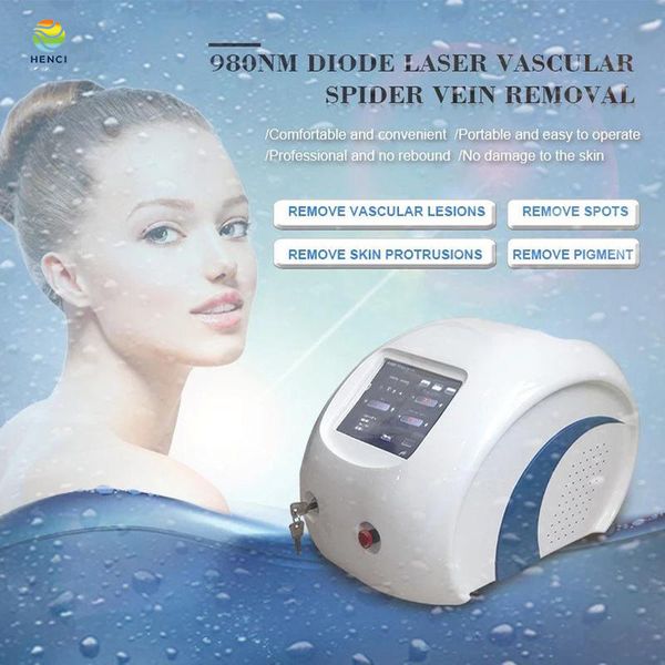 

most popular vein removal laser 980nm 2 in 1 diode laser vascular remove with cold hammer for salon, Black