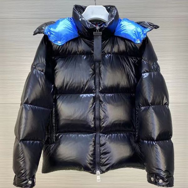 

designer luxury down jacket fur ruff classic men fashion and multi function essential hoodies mens jackets winter warm clothing hoody 5az4pj, Black