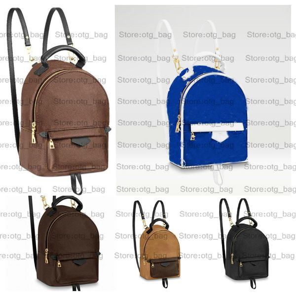 

m46207 springs mini blue backpack net cloth women backpacks leather browns letter embossed purses designer shopping bag luxurys match m44871
