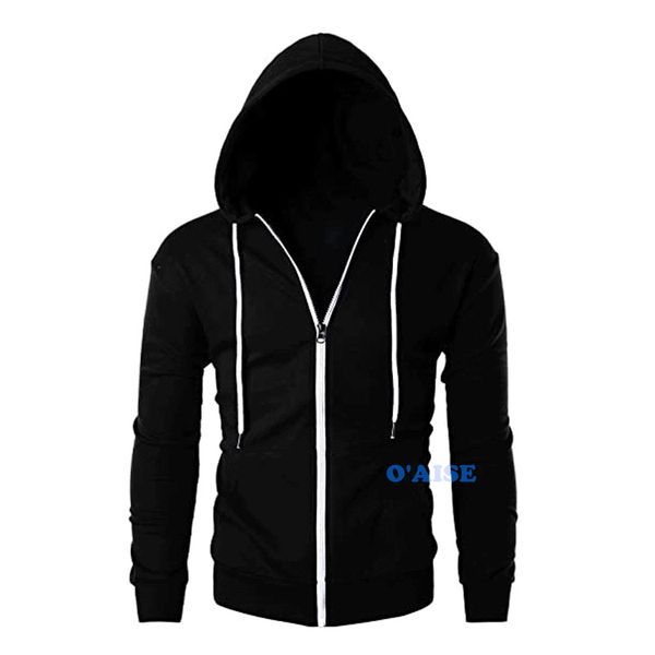 

men's winter running jacket full-zip hooded fleece sweatshirt swy05, Black;red
