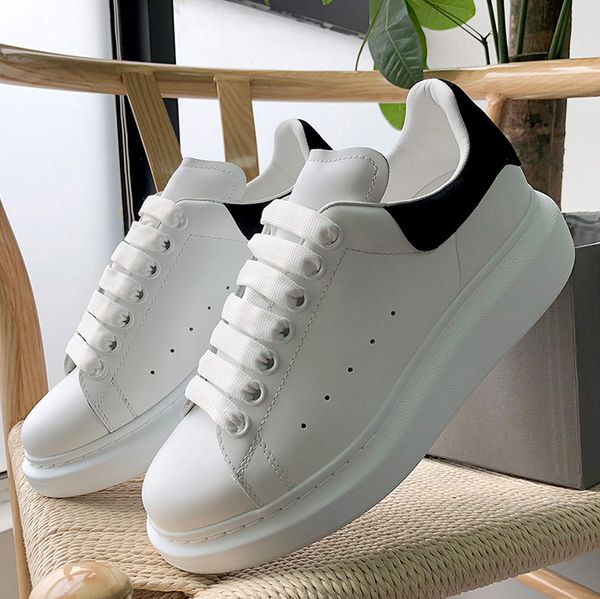 

designer casual shoes alexanders oversized calfskin platform sneaker luxury men women sneakers ivory black white velvet leather tail rainbow