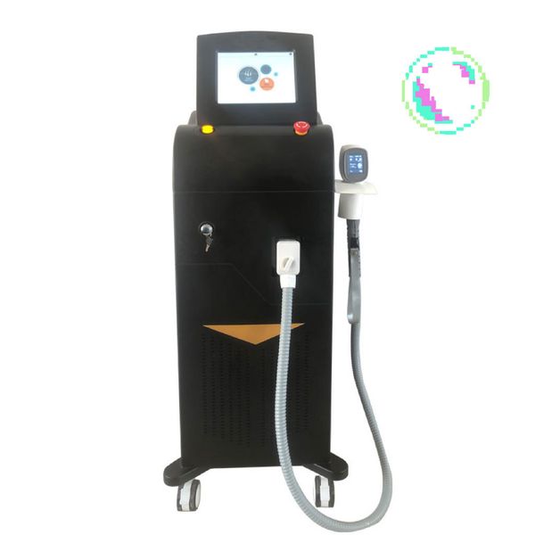 

diode laser hair removal 3 freq machine with screen for clinic spa use, Black