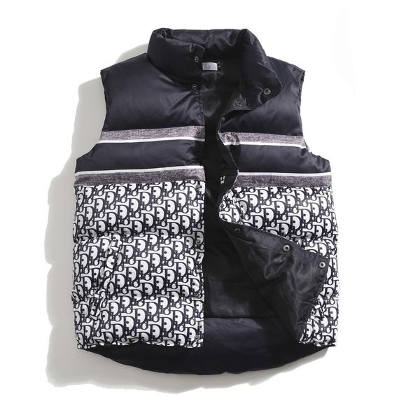 

men's down vest designer plus size outerwear & coats zipper open jacket lapel sleeveless winter warm women's overcoat nylon waterp, Black;brown