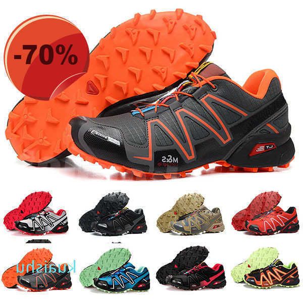 

arrival mens zapatillas speedcross 4 sneakers outdoor waterproof cross-country shoes athletic shoes size 39-48 b7326, Black;brown