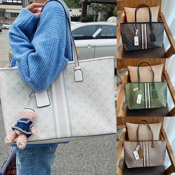 

luxury leather handbags torysburchs designer bags new women's bag tote zipper shopping tb fashion one shoulder portable diagonal