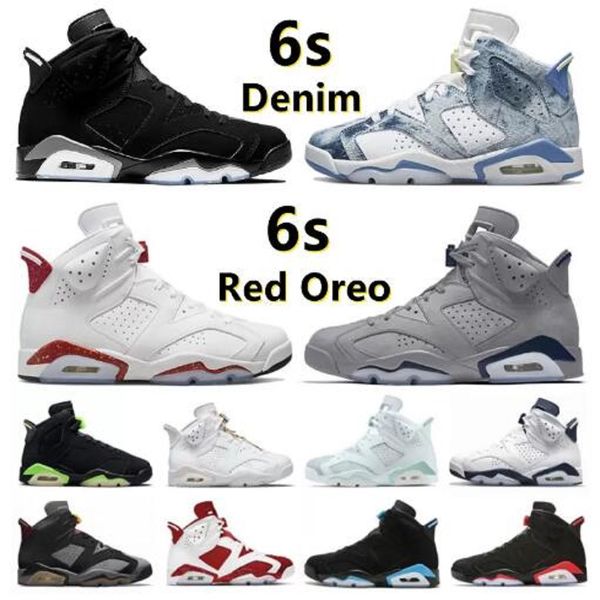 

2023 red oreo 6 6s mens basketball shoes sneakers university blue british khaki black cat bred floral dmp medium olive carmine gatorade wome