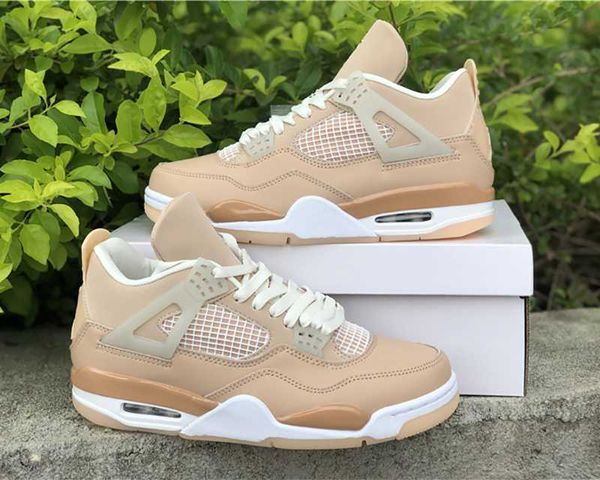 

2021 release basketball shoes 4s wmns shimmer jumpman 4 men fashion trainers luxurys designer sneakers with box, Black