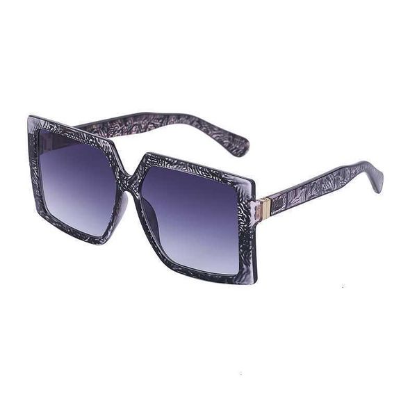 

new fashion sunglasses for women oversized frame square net red uv400 visor glasses trendy modern girl catwalk eyewear brown ladies designer, Black