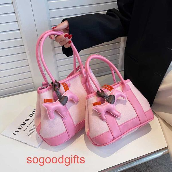 

designer herme bag garden party bags women crossbody tote handbags foreign style tote bag women's 2022 new fashion hand pony pendant si