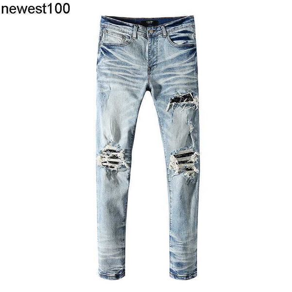 

men's jeans designer amirs fashion brand jeans for men wonmen loose, Blue