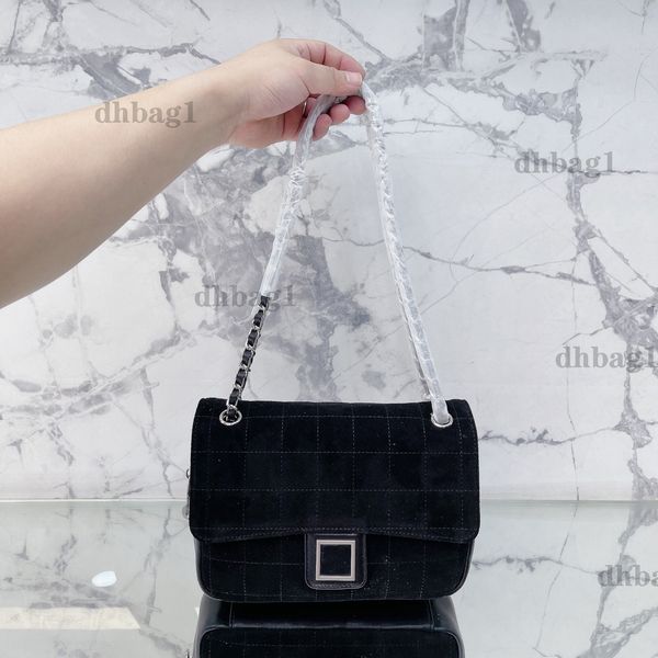 

classical luxury wemon designer flap bag abrazine genuine leather original handware black metal chain handbag multi-pocket chain crossbody s