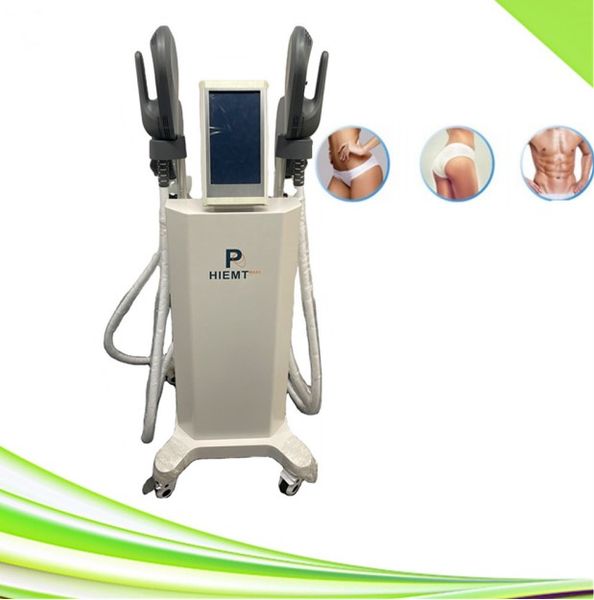 

ems slimming machine 4 pads rf hiemt fat burning fitness shape slim muscle stimulation build ves line peach butt body sculpt 2022 hiems ems