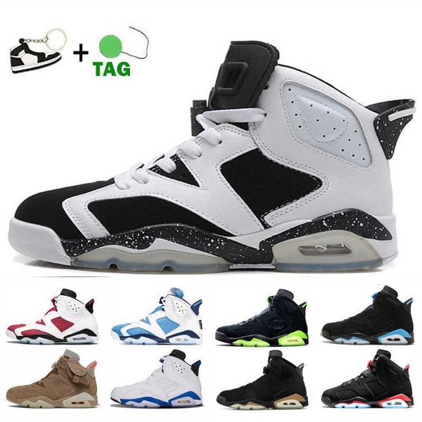 

6 6s men basketball shoes oreo mens sneakers university blue infrared reflective dmp pe carmine unc angry bull sports trainers