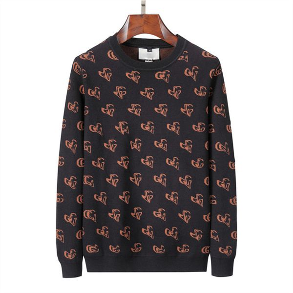 

2021 sweaters mens sweatshirt long sleeve embroidery couple sweater spring autumn loose pullover15, Black