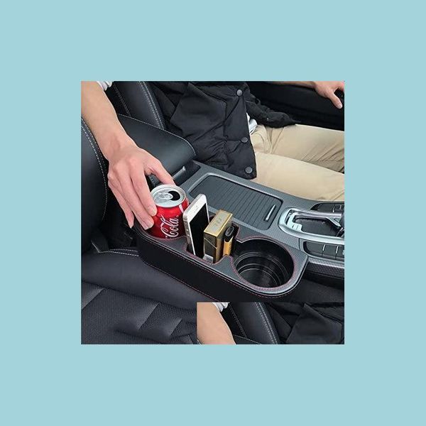 

car tissue box coin side pocket console leather er car cup holder front seat organizer cell mobile phone drop delivery 2022 mobiles m dhuoy