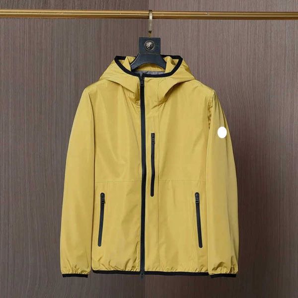 

designer mens maya jackets fashion brand hooded thin men's coat luxury embroidered badges coats, Black;brown