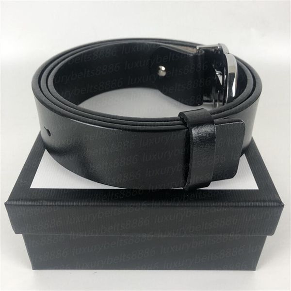 

luxury designer belts men women belt with fashion big buckle real leather 3 8cm2627, Black;brown