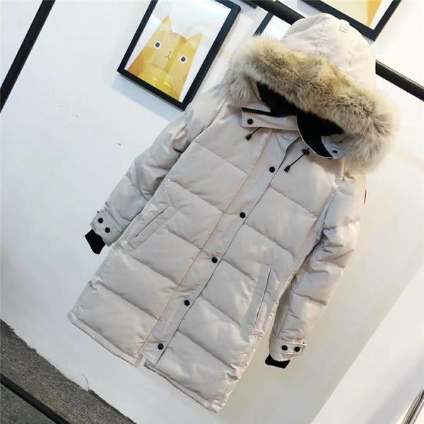 

2022 women designer down jacket windproof outerwear suitable for extreme cold areas down & parkas warm thick puffer parka clothing, Black
