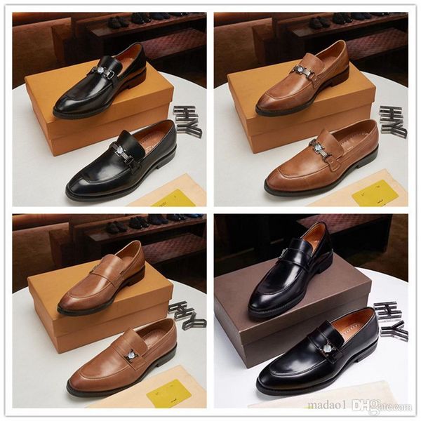 

aaa 28 style italian man formals leather shoe men's classic wedding dress shoes pointy formal white shoes for men derby homme cuir size, Black