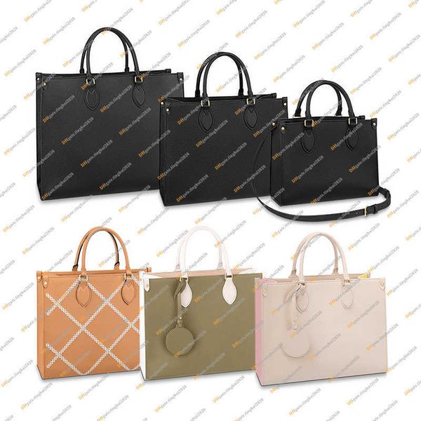 

designer luxury onthego tote shoulder bags handbag cross body 5a 3 size m45653 m45659 m45495 m45595