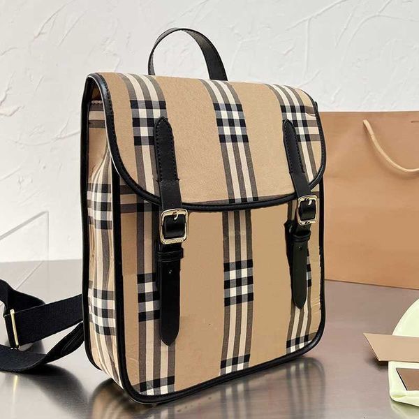 

backpack bag women handbag school bags computer package genuine leather handbags adjustable shoulder strap plaid interior zipper pocket, Black;red
