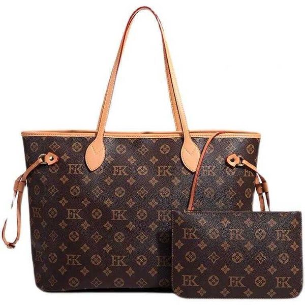 

2pcs/set tote bag classic designer womens handbags flower ladies composite tote pu leather clutch shoulder bags female purse with wallet