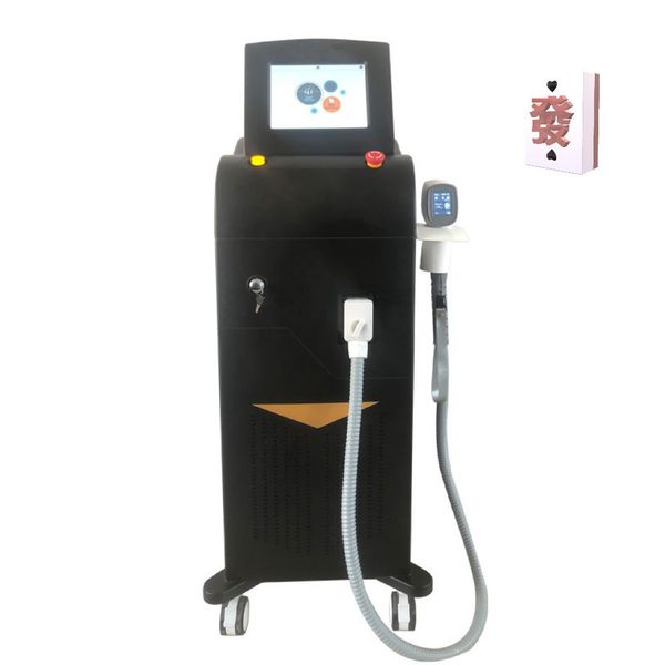 

hy102 vertical 755 808 1064nm diode laser hair removal machine, Black