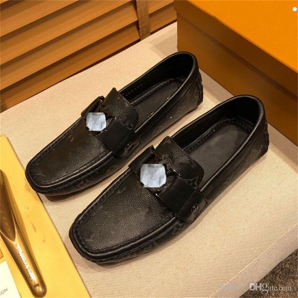 

aaa 38 model luxury designer man loafers breathable casual shoes fashion lazy shoes men's formal shoe luxury brands men shoess light dr, Black