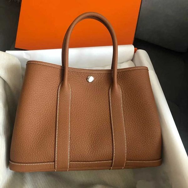 

classic tote bags garden party women's leather bag one shoulder new trendy simple and versatile large capacity shopping commuter handhe