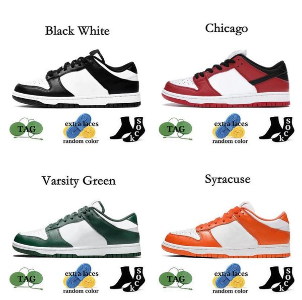 

dunks men women low casual shoes white lagoon pulse orange label panda pigeon holiday special habibi chicago court purple red plum pink jord, Black