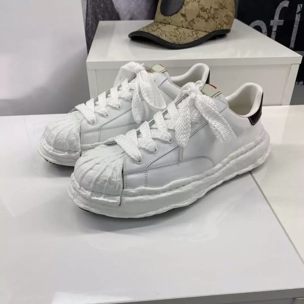 

mmy sandals casual sneakers designer canvas lowcut sneaker mens platform womens leather suede white black red grey maison mihara yasuhiro og