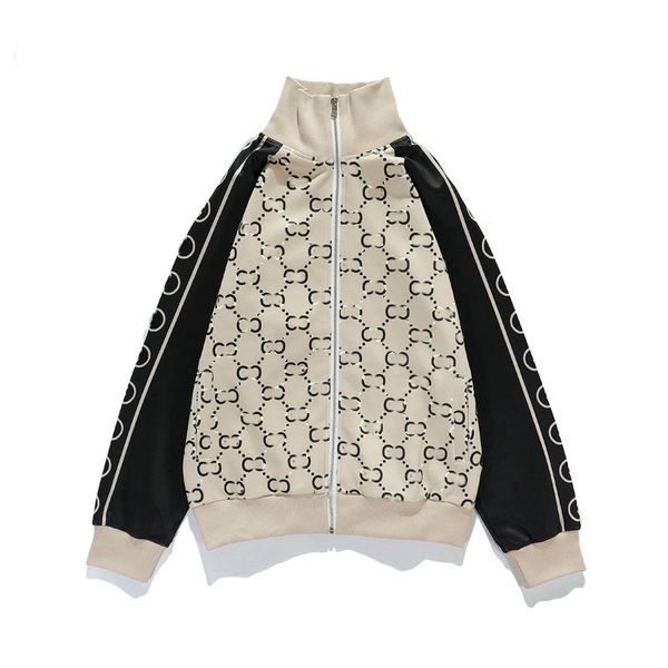 

2023 men women tracksuit letters side embroidery pants casual jacket sport suit oversize technical jersey jackets with loose technical jers, Gray